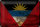 Blechschild Flagge Antigua und Barbuda 30x20cm Flag Rost