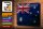 Blechschild Flagge Australien 30x20cm Flag Australia Rost