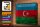Blechschild Flagge Aserbaidschan 30x20cm Azerbaijan Rost