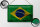 Blechschild Flagge Brasilien 30x20cm Flag of Brazil Rost