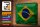 Blechschild Flagge Brasilien 30x20cm Flag of Brazil Rost