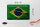 Blechschild Flagge Brasilien 30x20cm Flag of Brazil Rost