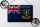 Blechschild Flagge Britische Jungferninseln 30x20cm Rost