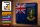 Blechschild Flagge Britische Jungferninseln 30x20cm Rost
