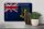 Blechschild Flagge Britische Jungferninseln 30x20cm Rost