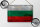 Blechschild Flagge Bulgariens 30x20cm Flag Bulgaria Rost