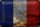 Blechschild Flagge Frankreich 30x20cm Flag of France Rost