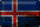 Blechschild Flagge Island 30x20cm Flag of Iceland Rost