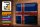 Blechschild Flagge Island 30x20cm Flag of Iceland Rost