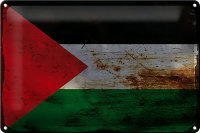 Blechschild Flagge Palästina 30x20cm Flag Palestine...