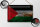 Blechschild Flagge Palästina 30x20cm Flag Palestine Rost
