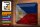 Blechschild Flagge Philippinen 30x20cm Philippines Rost