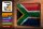 Blechschild Flagge Südafrika 30x20cm South Africa Rost