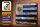 Blechschild Flagge Uruguay 30x20cm Flag of Uruguay Rost