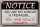 Blechschild Spruch 30x20cm notice you no longer trespasser