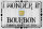 Blechschild Spruch 30x20cm i wonder if Bourbon thinks about