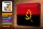 Blechschild Flagge Angolas 30x20cm Flag of Angola Vintage