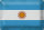 Blechschild Flagge Argentinien 30x20cm Argentina Vintage