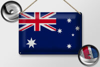 Blechschild Flagge Australien 30x20cm Australia Vintage
