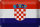 Blechschild Flagge Kroatien 30x20cm Flag of Croatia Vintage