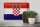 Blechschild Flagge Kroatien 30x20cm Flag of Croatia Vintage
