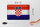 Blechschild Flagge Kroatien 30x20cm Flag of Croatia Vintage