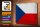 Blechschild Flagge Tschechien 30x20cm Czech Republic Vintag
