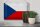 Blechschild Flagge Tschechien 30x20cm Czech Republic Vintag