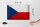 Blechschild Flagge Tschechien 30x20cm Czech Republic Vintag