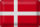 Blechschild Flagge Dänemark 30x20cm Flag of Denmark Vintage