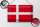 Blechschild Flagge Dänemark 30x20cm Flag of Denmark Vintage