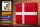 Blechschild Flagge Dänemark 30x20cm Flag of Denmark Vintage