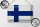 Blechschild Flagge Finnland 30x20cm Flag of Finland Vintage