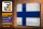 Blechschild Flagge Finnland 30x20cm Flag of Finland Vintage
