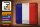 Blechschild Flagge Frankreich 30x20cm Flag France Vintage