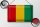 Blechschild Flagge Guinea 30x20cm Flag of Guinea Vintage