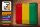 Blechschild Flagge Guinea 30x20cm Flag of Guinea Vintage