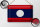 Blechschild Flagge Laos 30x20cm Flag of Laos Vintage