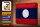 Blechschild Flagge Laos 30x20cm Flag of Laos Vintage