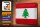 Blechschild Flagge Libanon 30x20cm Flag of Lebanon Vintage
