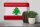 Blechschild Flagge Libanon 30x20cm Flag of Lebanon Vintage