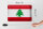 Blechschild Flagge Libanon 30x20cm Flag of Lebanon Vintage