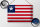 Blechschild Flagge Liberia 30x20cm Flag of Liberia Vintage