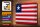 Blechschild Flagge Liberia 30x20cm Flag of Liberia Vintage