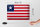 Blechschild Flagge Liberia 30x20cm Flag of Liberia Vintage