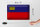 Blechschild Flagge Liechtenstein 30x20cm Flag Vintage