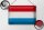 Blechschild Flagge Luxemburg 30x20cm Luxembourg Vintage