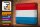 Blechschild Flagge Luxemburg 30x20cm Luxembourg Vintage