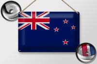 Blechschild Flagge Neuseeland 30x20cm New Zealand Vintage