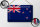 Blechschild Flagge Neuseeland 30x20cm New Zealand Vintage